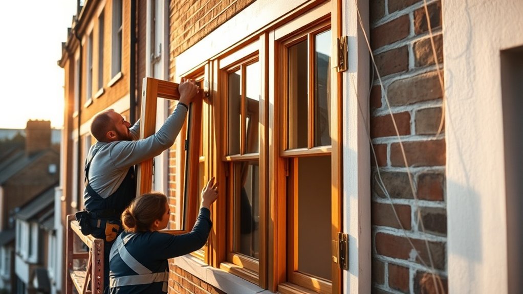 Wooden Window Installation Hammersmith
