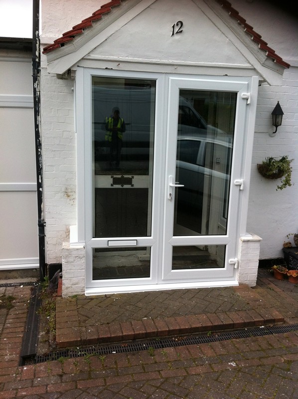 uPVC French doors fitted as front entrance in Hammersmith