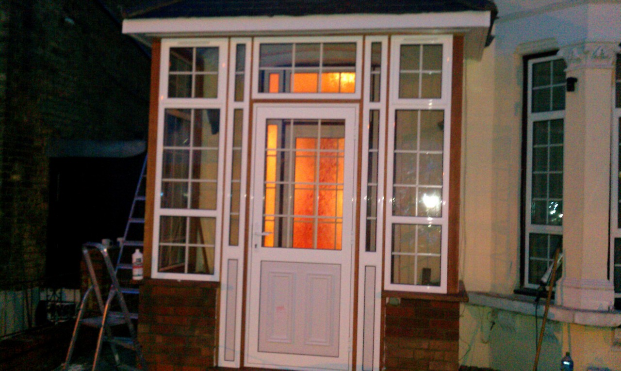 uPVC porch with Georgian bar glazing installed in Hammersmith